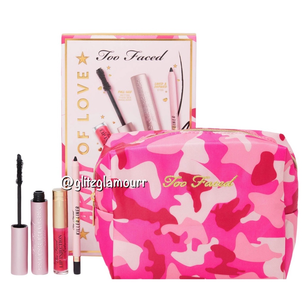 💗Too Faced 4-Pc. Army Of Love Makeup Essentials Set💗